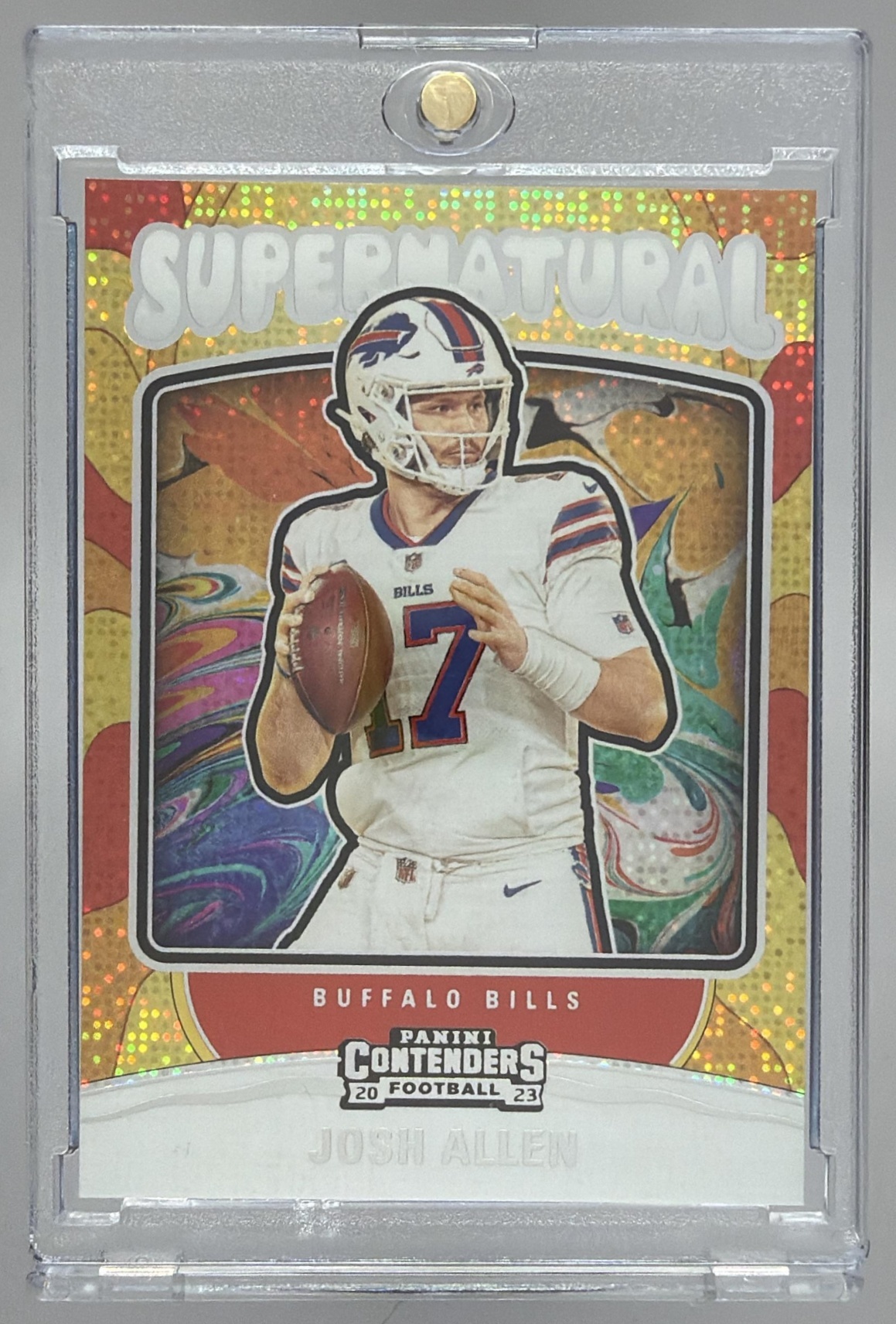 Card image for 2023 Panini Football Contenders Josh Allen Supernatural #8 Buffalo Bills