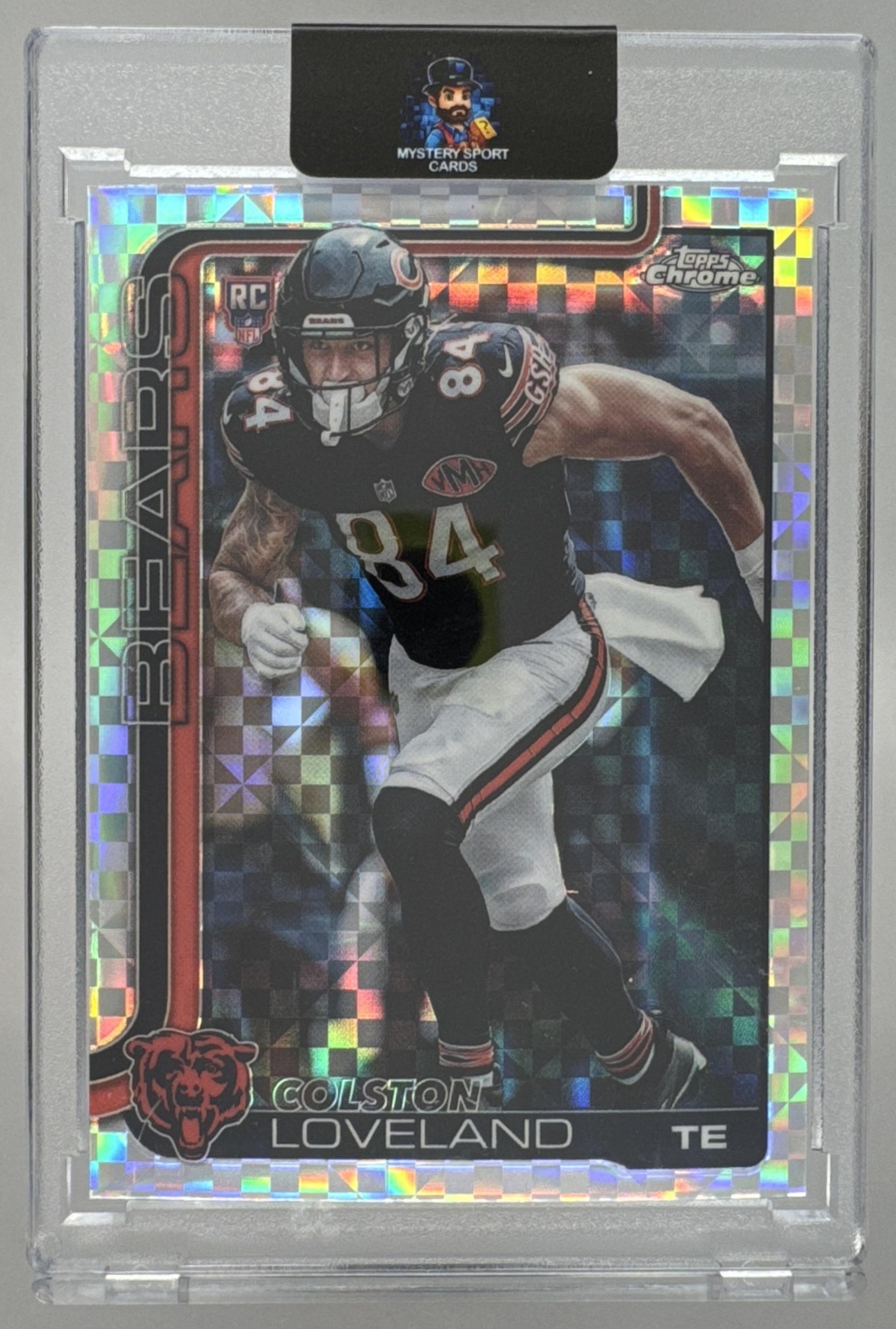 Card image for 2025 Topps Football Chrome Colston Loveland Rookie #345 RC Chicago Bears