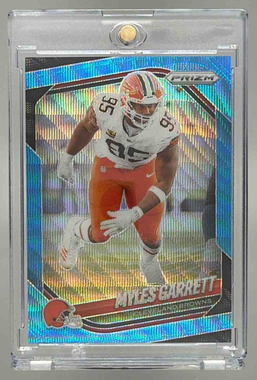 Card image for 2025 Panini Football Prizm Myles Garrett #73 Cleveland Browns
