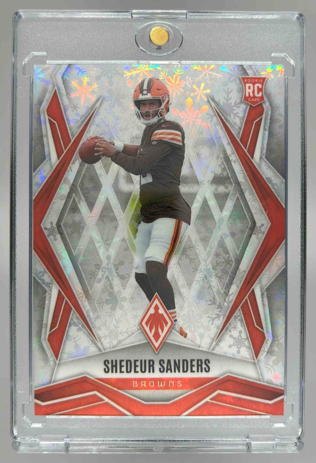 Card image for 2025 Panini Football Phoenix Shedeur Sanders #154 RC Cleveland Browns
