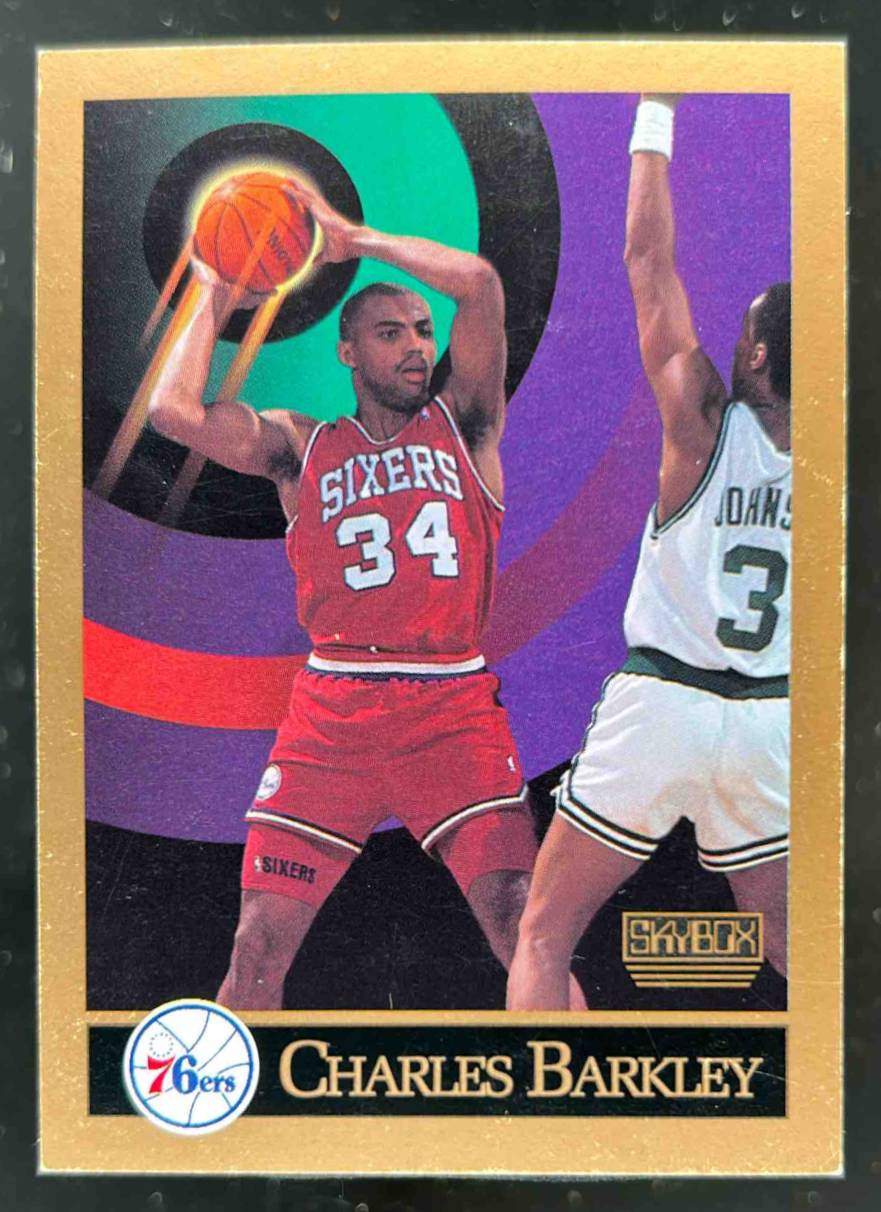 Card image for 1990-91 SKYBOX CHARLES BARKLEY #211 PHILADELPHIA 76ERS