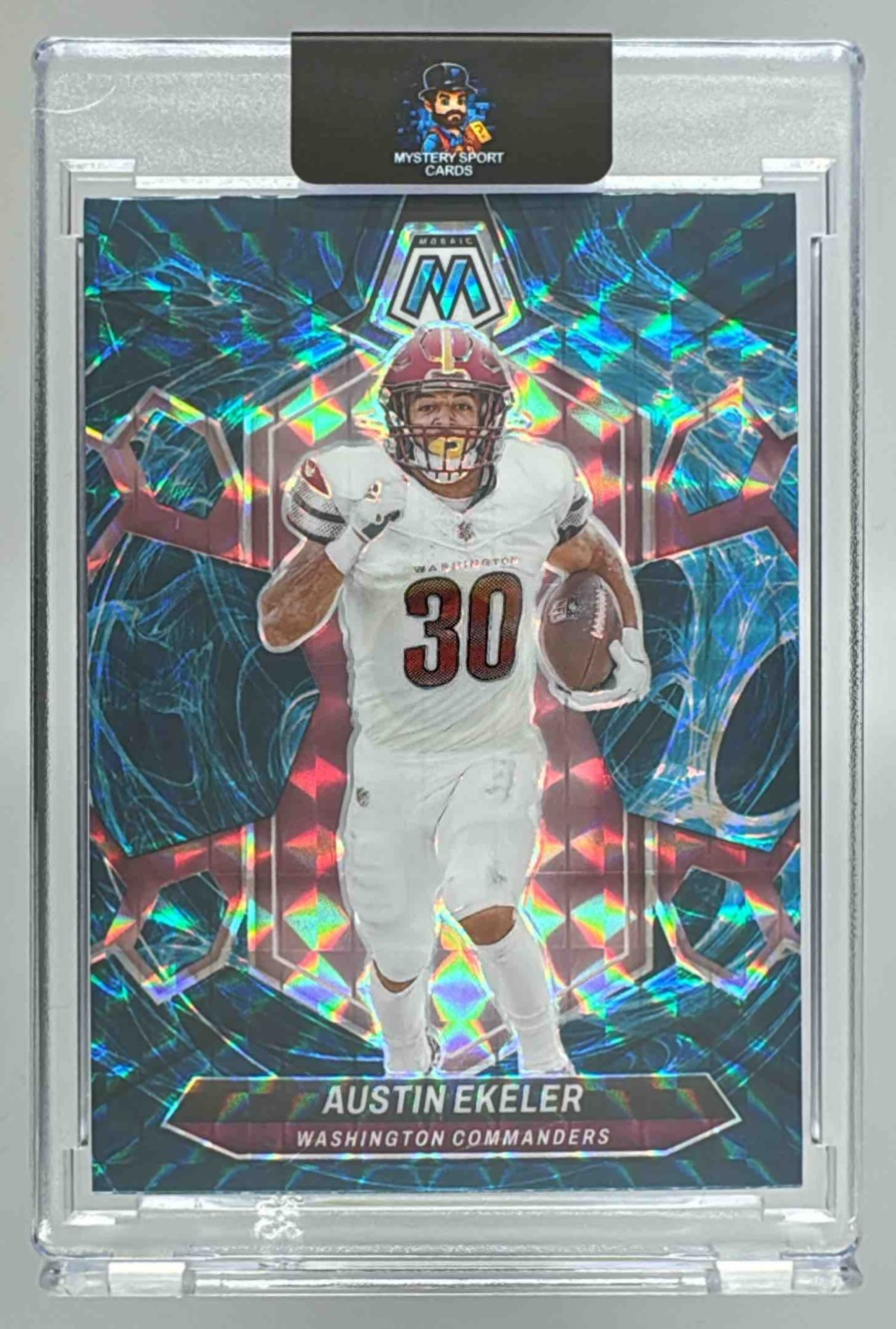 Card image for 2024 Panini Football Mosaic Austin Ekeler #218 Washington Commanders
