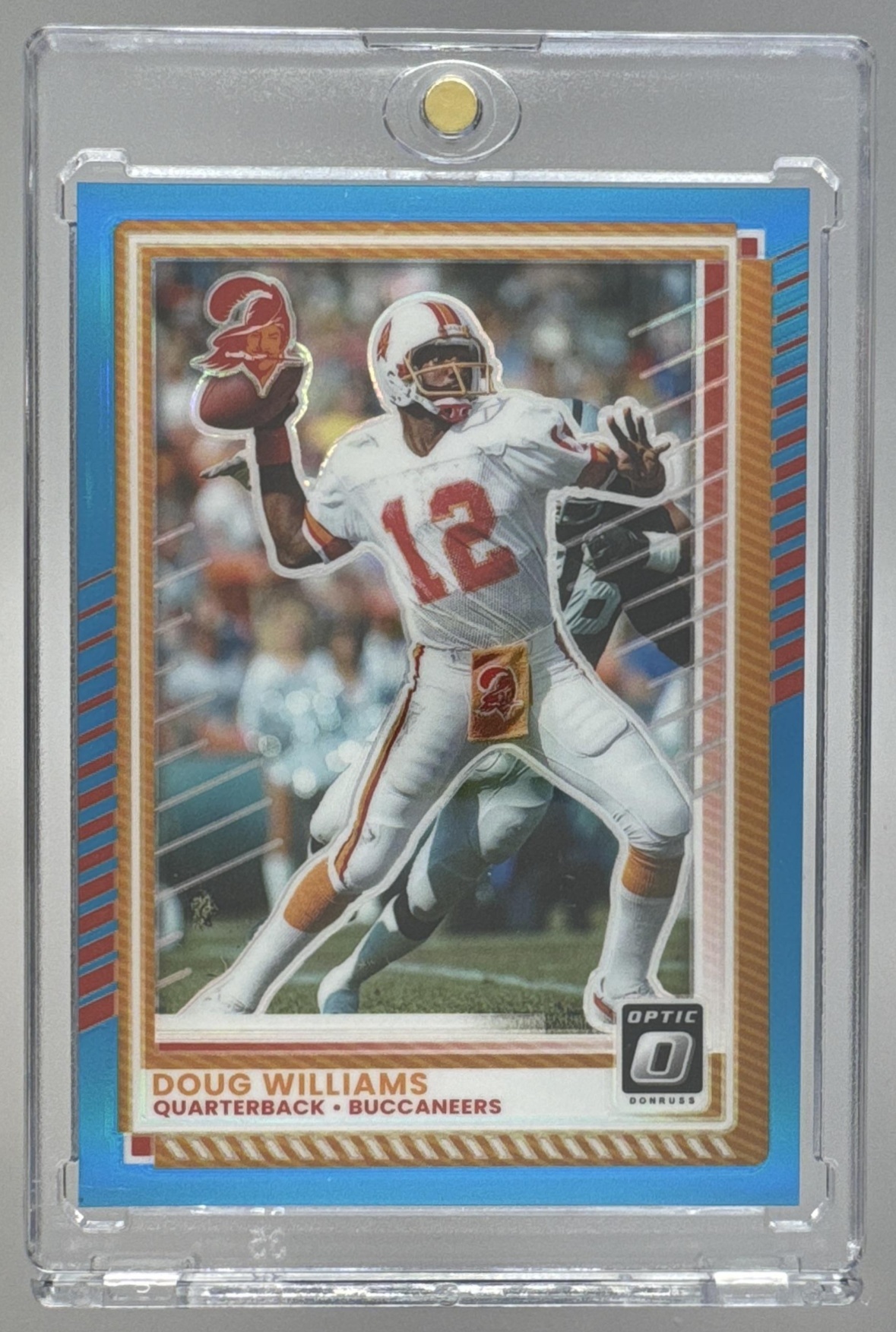 Card image for 2025 Panini Donruss Optic Doug Williams Aqua Prizm /349 #176 Buccaneers