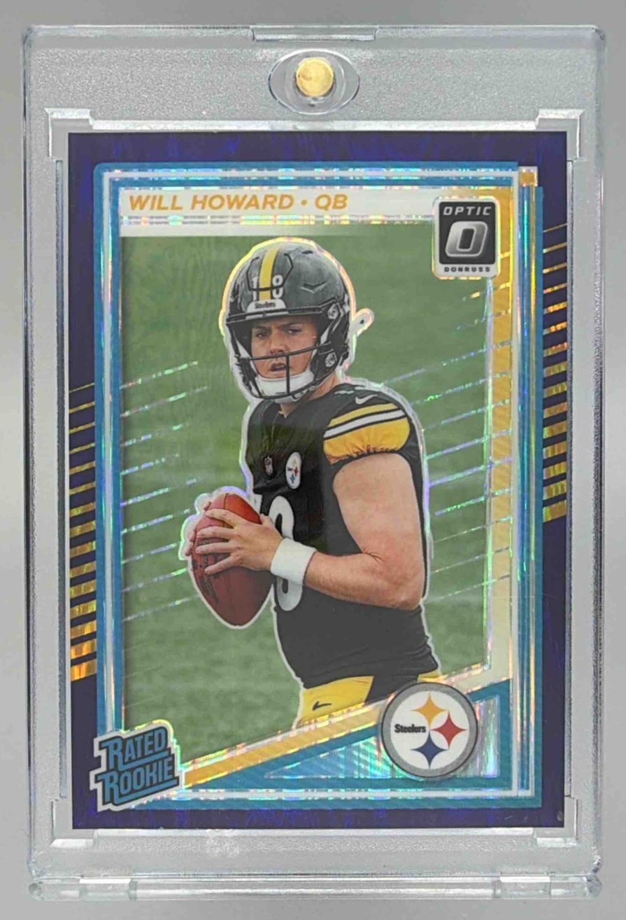 Card image for 2025 Panini Donruss Optic Will Howard Rated Rookie #233 Steelers