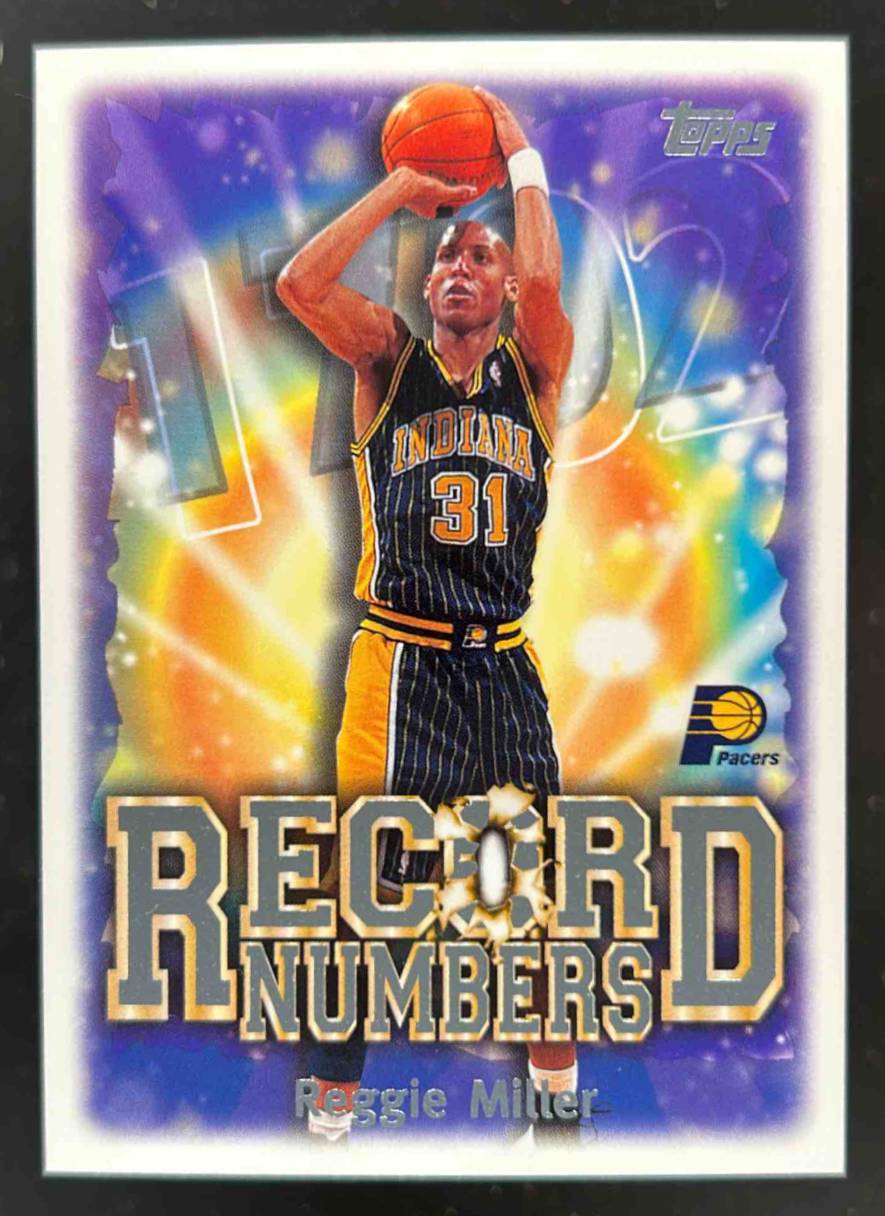 Card image for 1999-00 TOPPS REGGIE MILLER RECORD NUMBERS #RN3 INDIANA PACERS