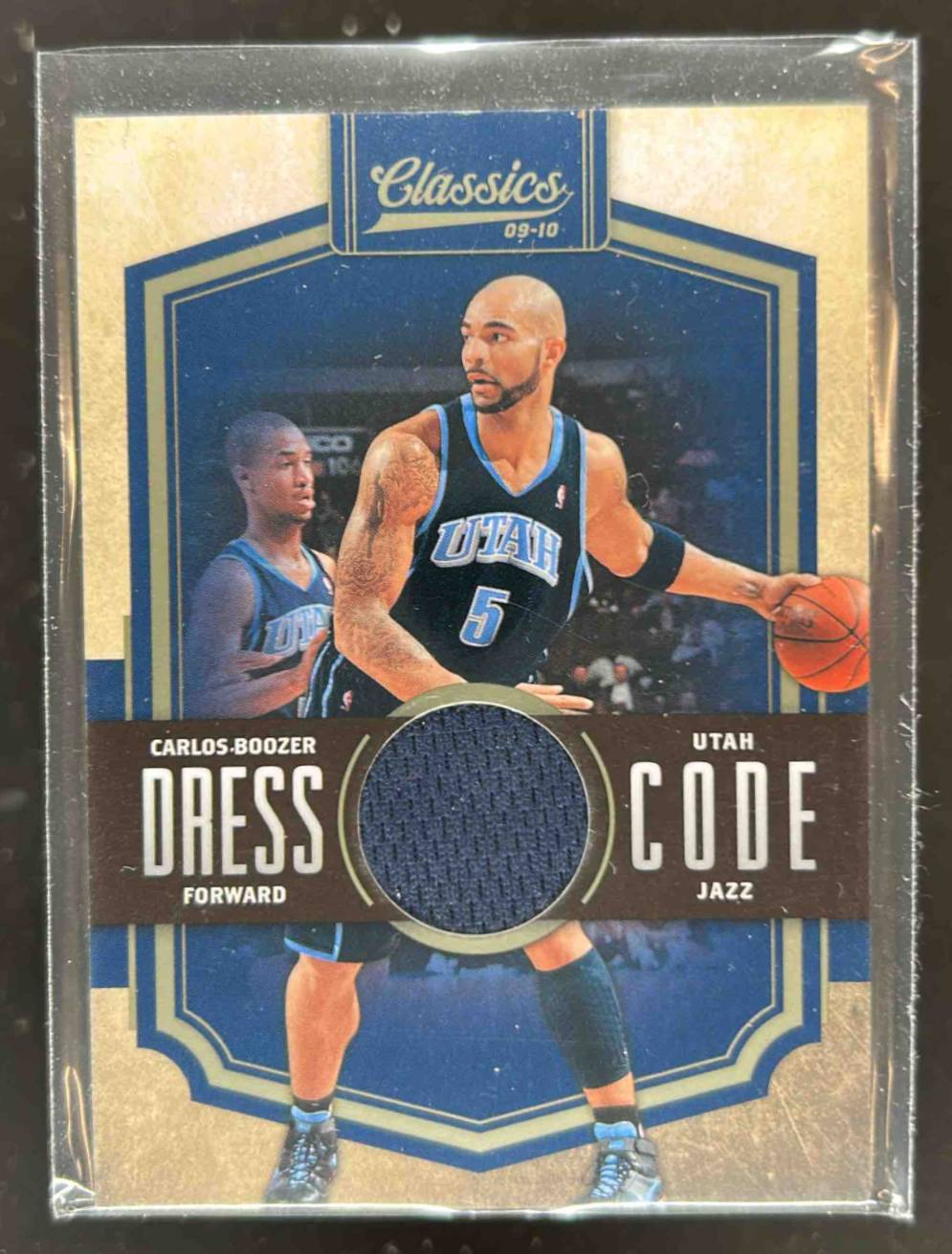 Card image for 2009-10 PANINI CLASSICS CARLOS BOOZER DRESS CODE JERSEYS /199 #24 MEM UTAH JAZZ