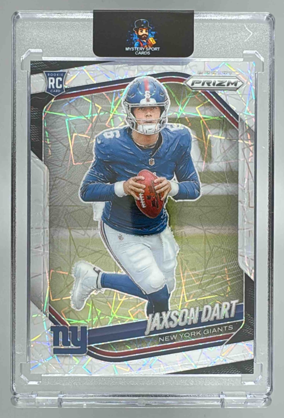 Card image for 2025 Panini Football Prizm Jaxson Dart #332 RC New York Giants