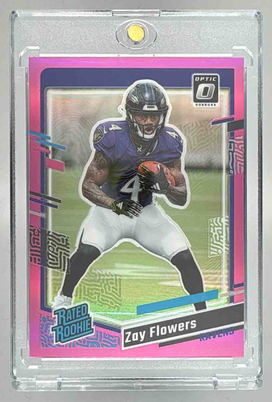 Card image for 2023 Panini Football Donruss Zay Flowers #307 RC Rated Rookie Baltimore Ravens