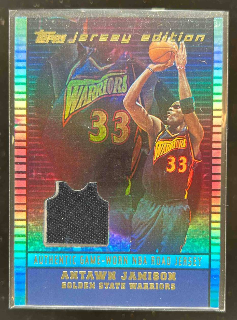Card image for 2002-03 TOPPS JERSEY EDITION ANTAWN JAMISON #JEAJ GOLDEN STATE WARRIORS