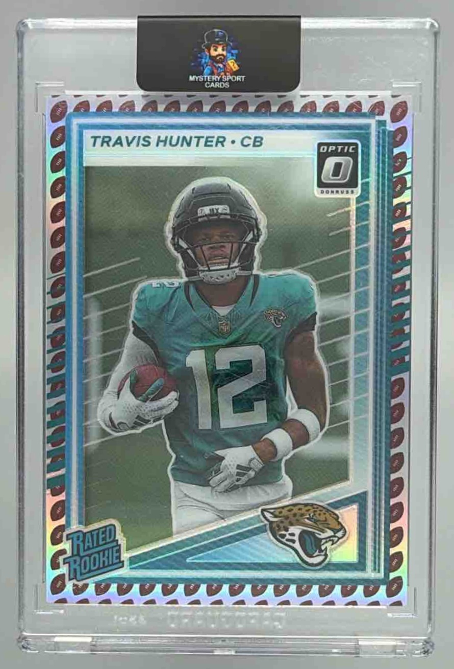 Card image for 2025 Panini Donruss Travis Hunter Rated Rookie #301 RC Jaguars
