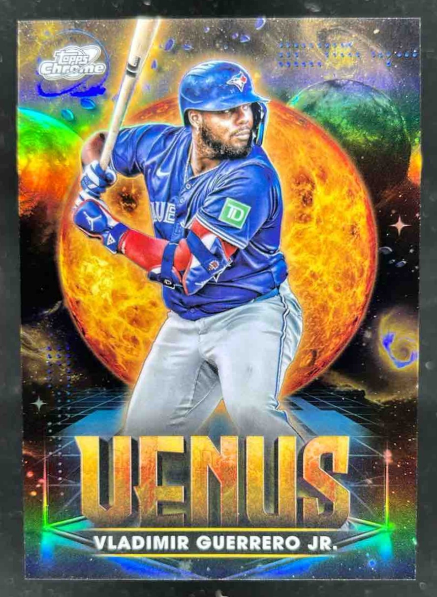 Card image for Vladimir Guerrero Jr. 2025 Topps Cosmic Chrome Planetary Pursuit Venus