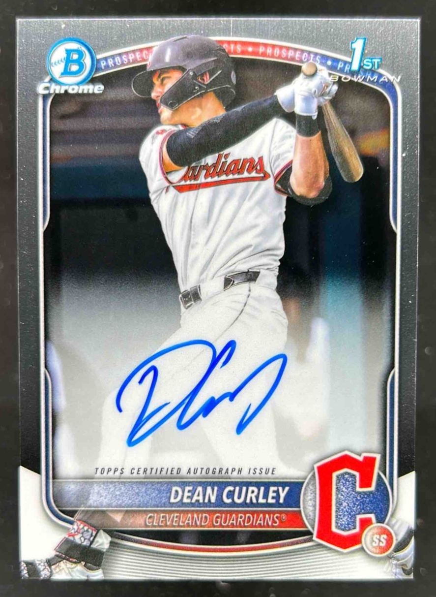 Card image for Dean Curley 2025 Bowman Draft Chrome Prospect Auto
