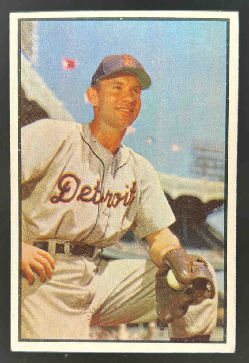 Card image for 1953 BOWMAN BASEBALL COLOR STEVE SOUCHOCK #91 DETROIT TIGERS