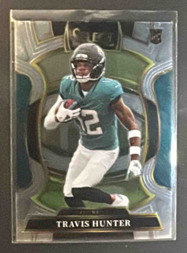 Card image for 2025 Panini Select Travis Hunter #28 Concourse RC Jaguars