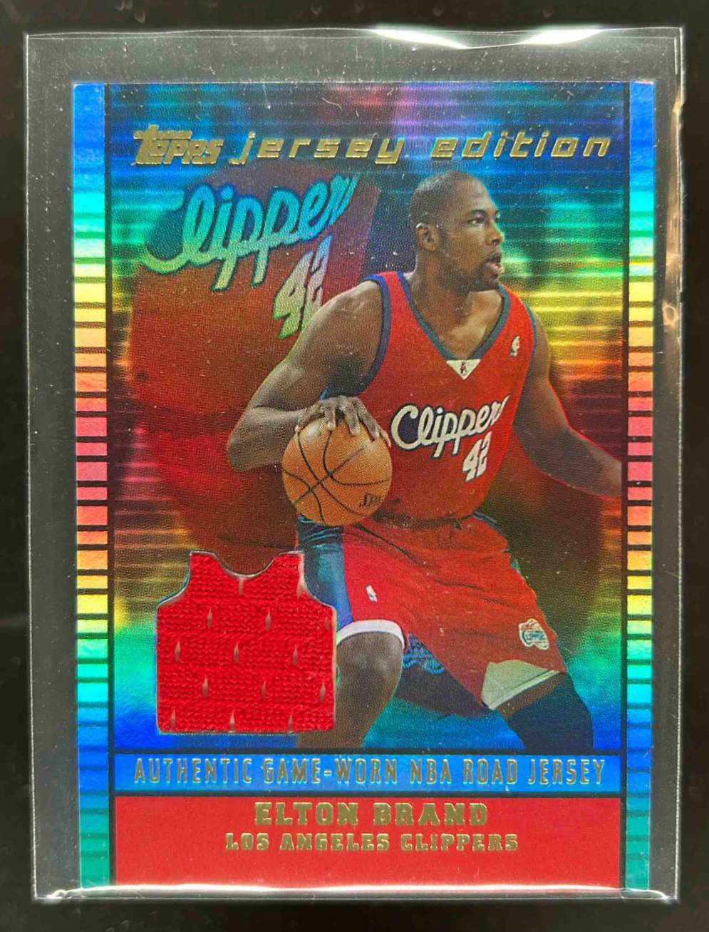 Card image for 2002-03 TOPPS JERSEY EDITION ELTON BRAND #JEEB LOS ANGELES CLIPPERS