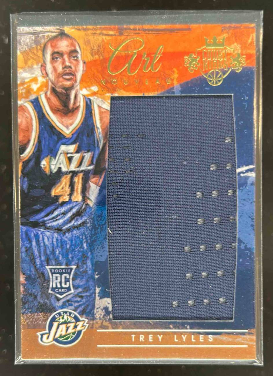 Card image for 2015-16 PANINI COURT KINGS TREY LYLES ART NOUVEAU /299 #12 RC ROOKIE UTAH JAZZ