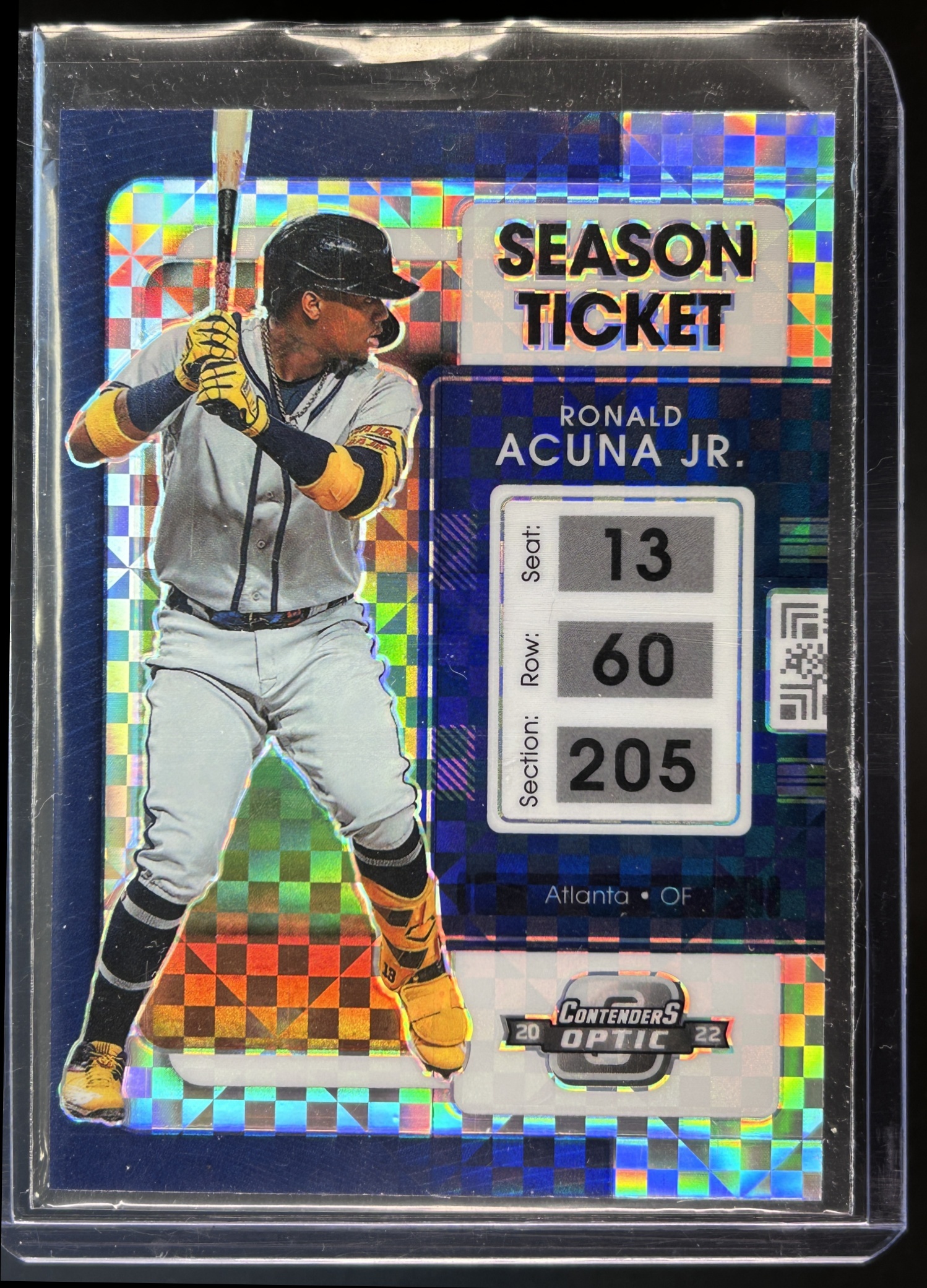 Card image for 2022 CHRONICLES RONALD ACUNA JR. #24 CONTENDERS OPTIC BUILDING BLOCKS SP