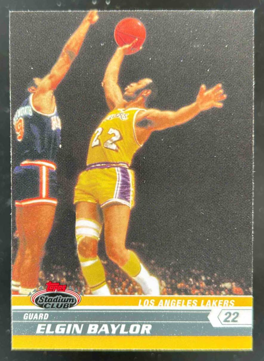 Card image for 2007-08 TOPPS STADIUM CLUB ELGIN BAYLOR #95 LOS ANGELES LAKERS
