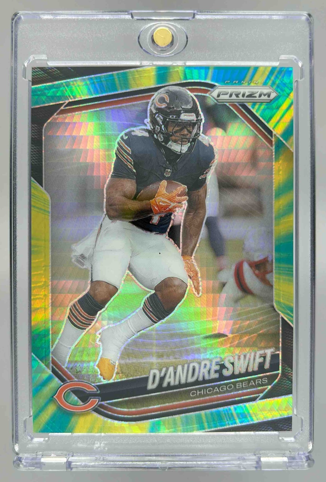 Card image for 2025 Panini Football Prizm D'Andre Swift Hyper /200 #236 Chicago Bears