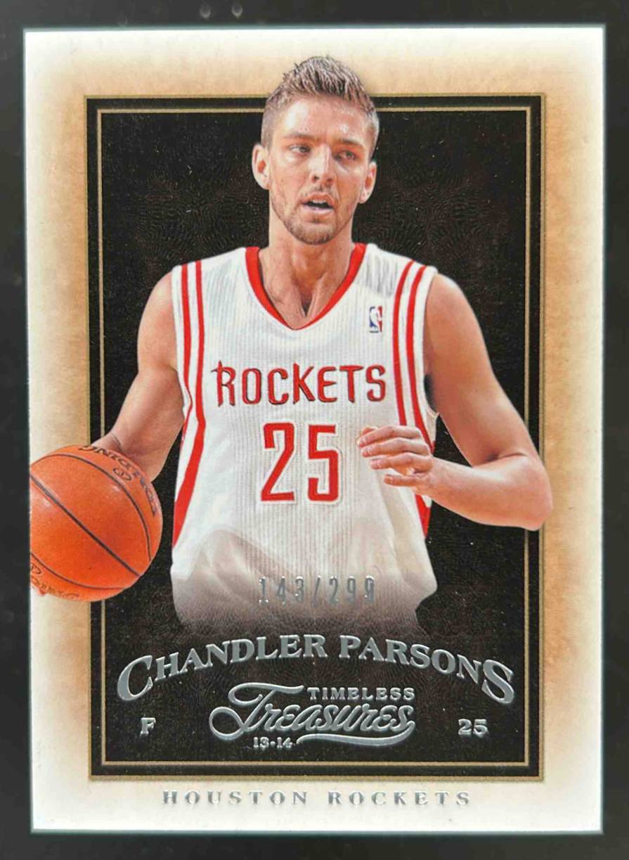 Card image for 2013-14 PANINI TIMELESS TREASURES CHANDLER PARSONS /299 #52 HOUSTON ROCKETS