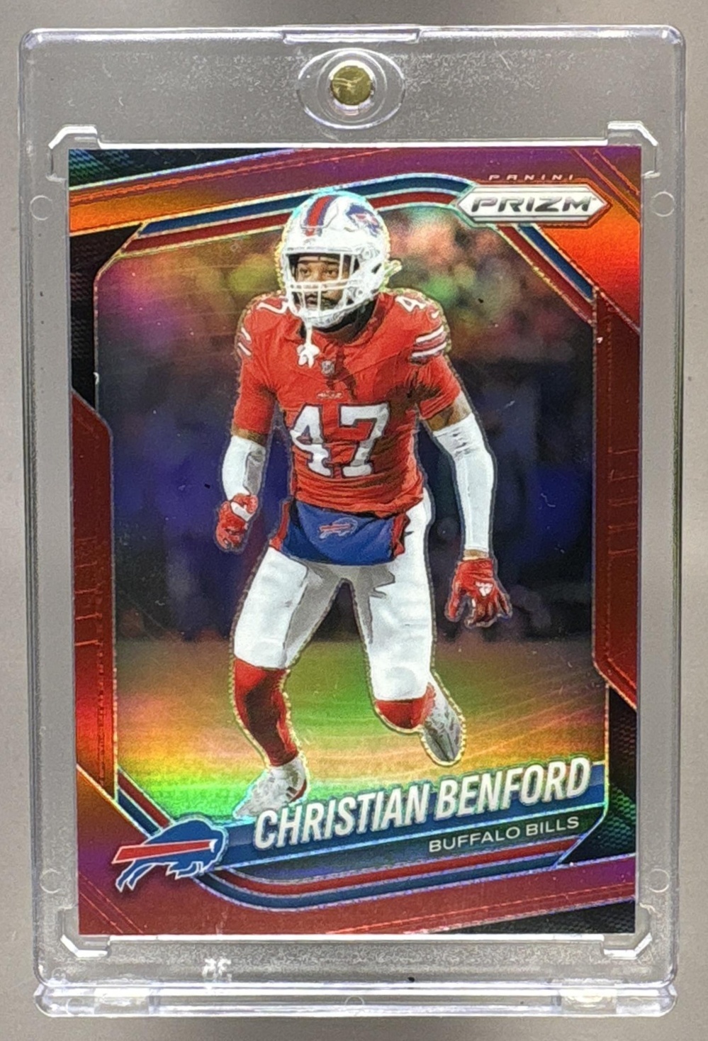 2025 PANINI PRIZM CHRISTIAN BENFORD #262 RED BILLS