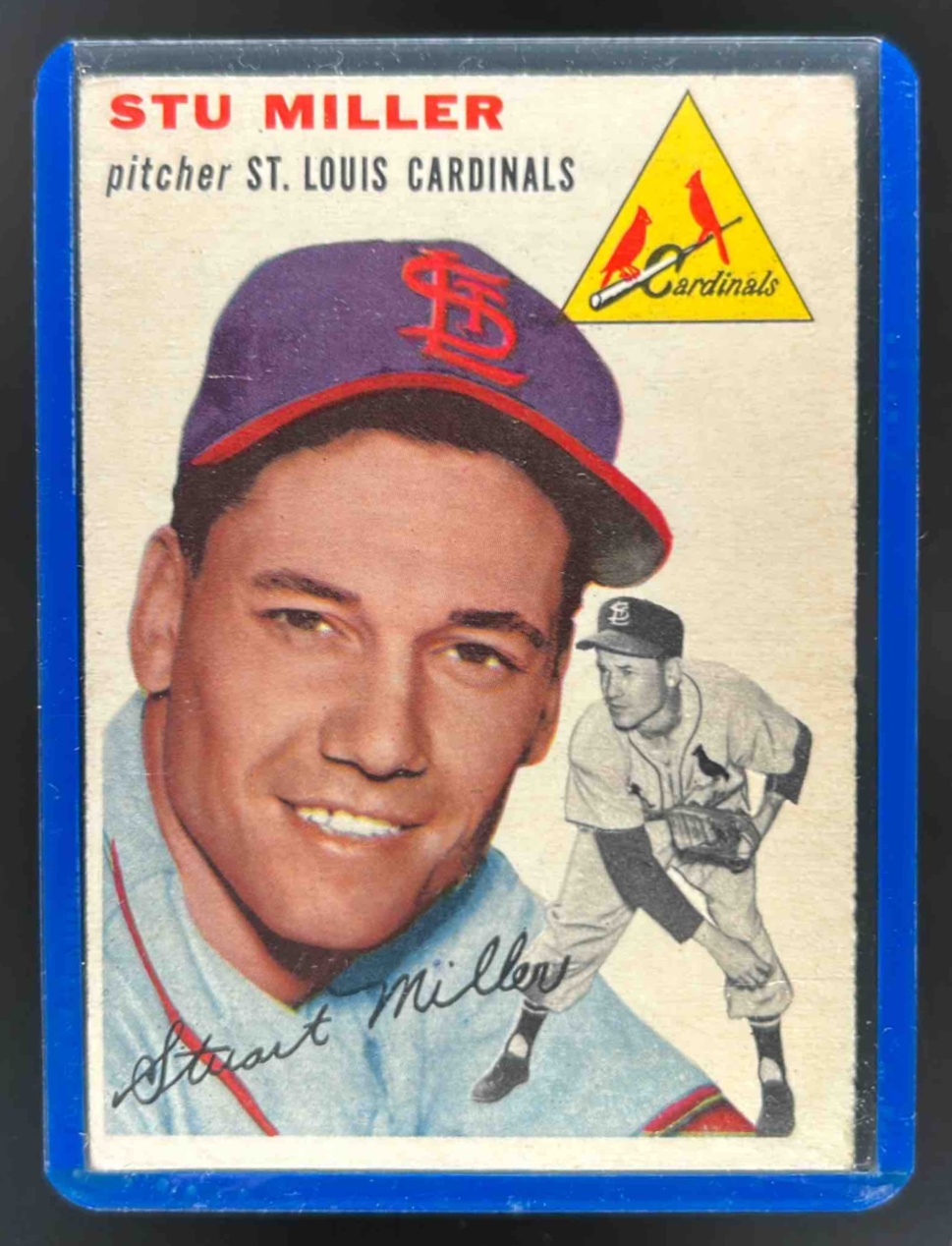Card image for 1954 TOPPS STU MILLER #164 ST. LOUIS CARDINALS