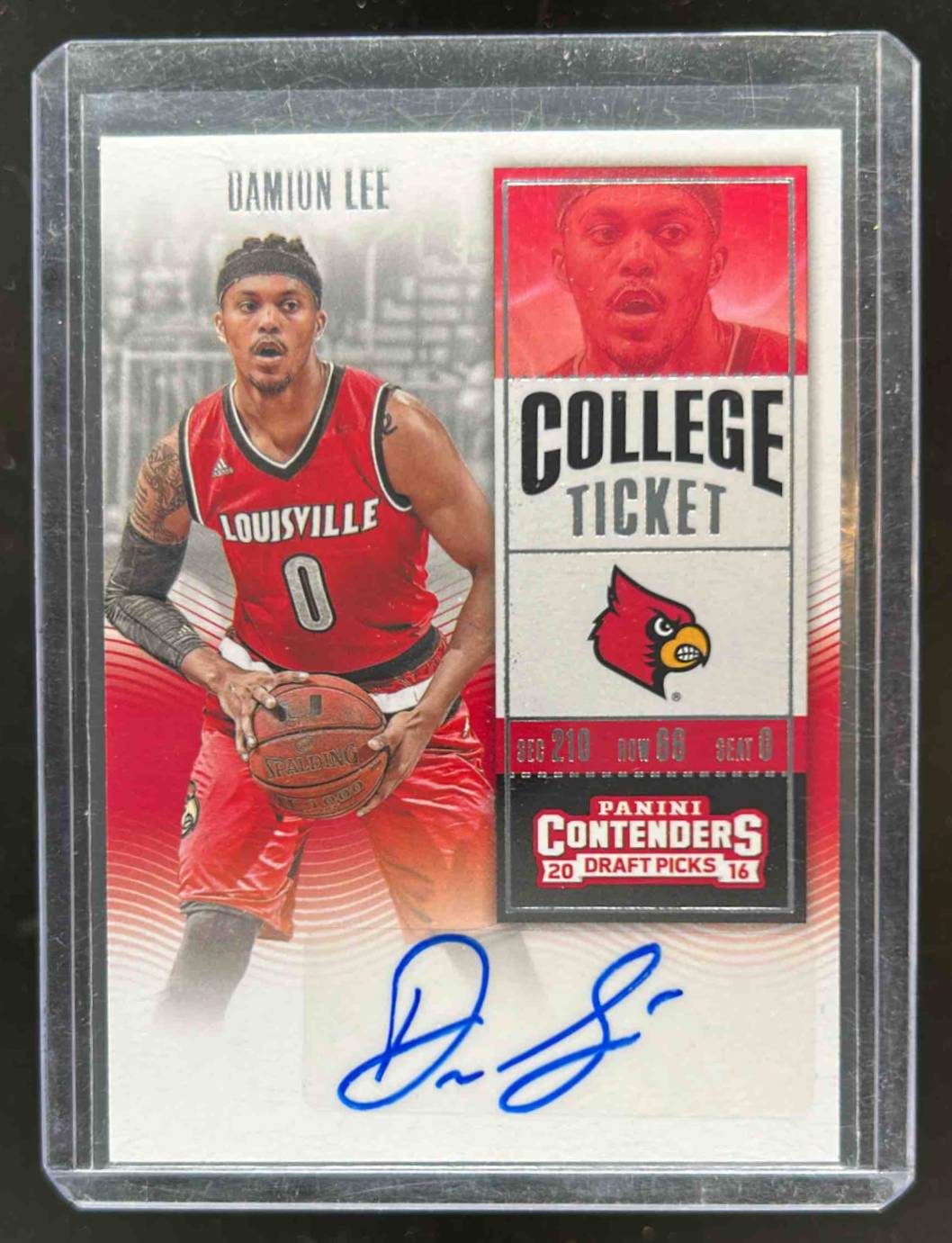 Card image for 2016-17 Panini Contenders Draft Picks Damion Lee College Ticket Auto #171