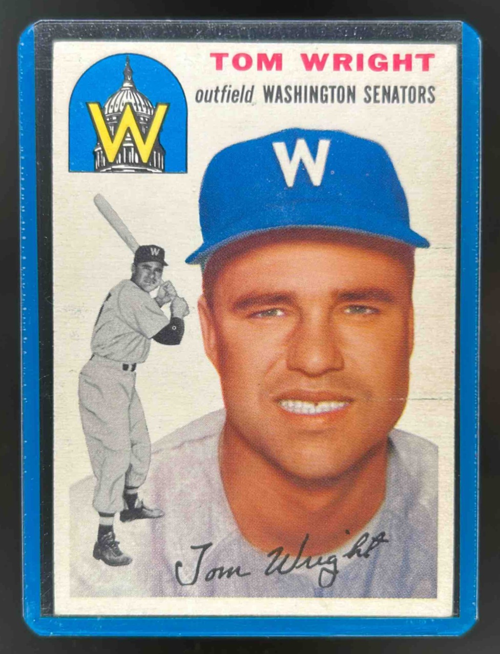 Card image for 1954 TOPPS BASEBALL TOM WRIGHT #140