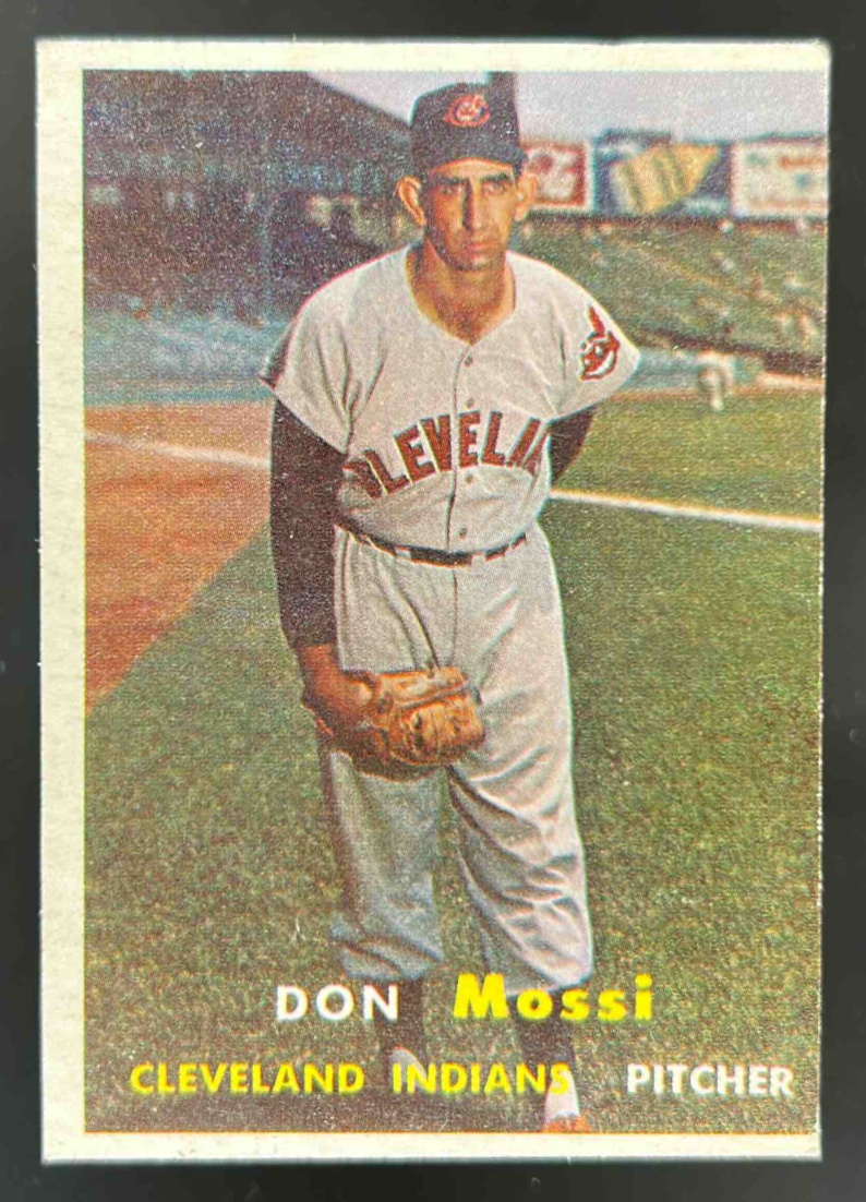 Card image for 1957 TOPPS DON MOSSI #8 CLEVELAND INDIANS