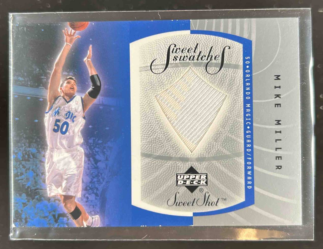 Card image for 2002-03 UPPER DECK SWEET SHOT MIKE MILLER SWATCHES #MM-S ORLANDO MAGIC
