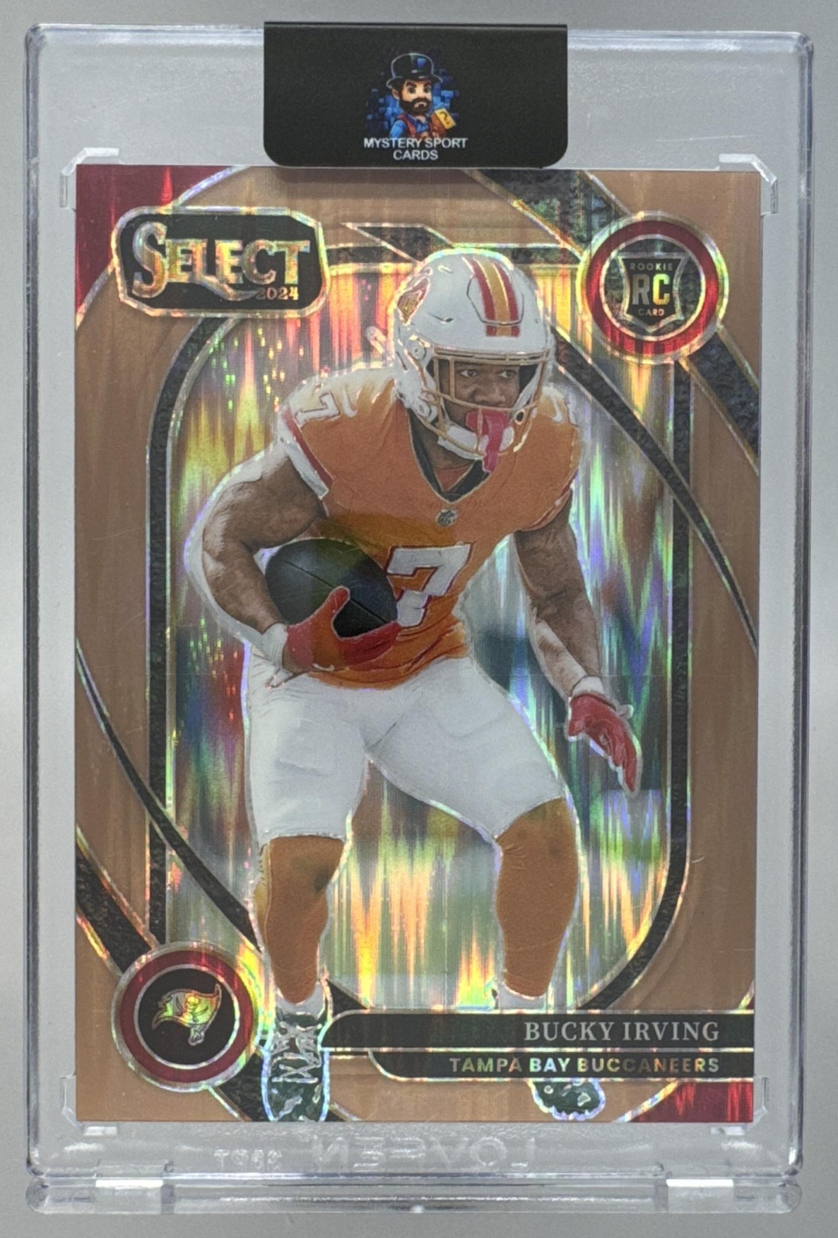 Card image for 2024 Panini Select Bucky Irving Concourse Tri-Color Prizm /299 #4 RC Buccaneers