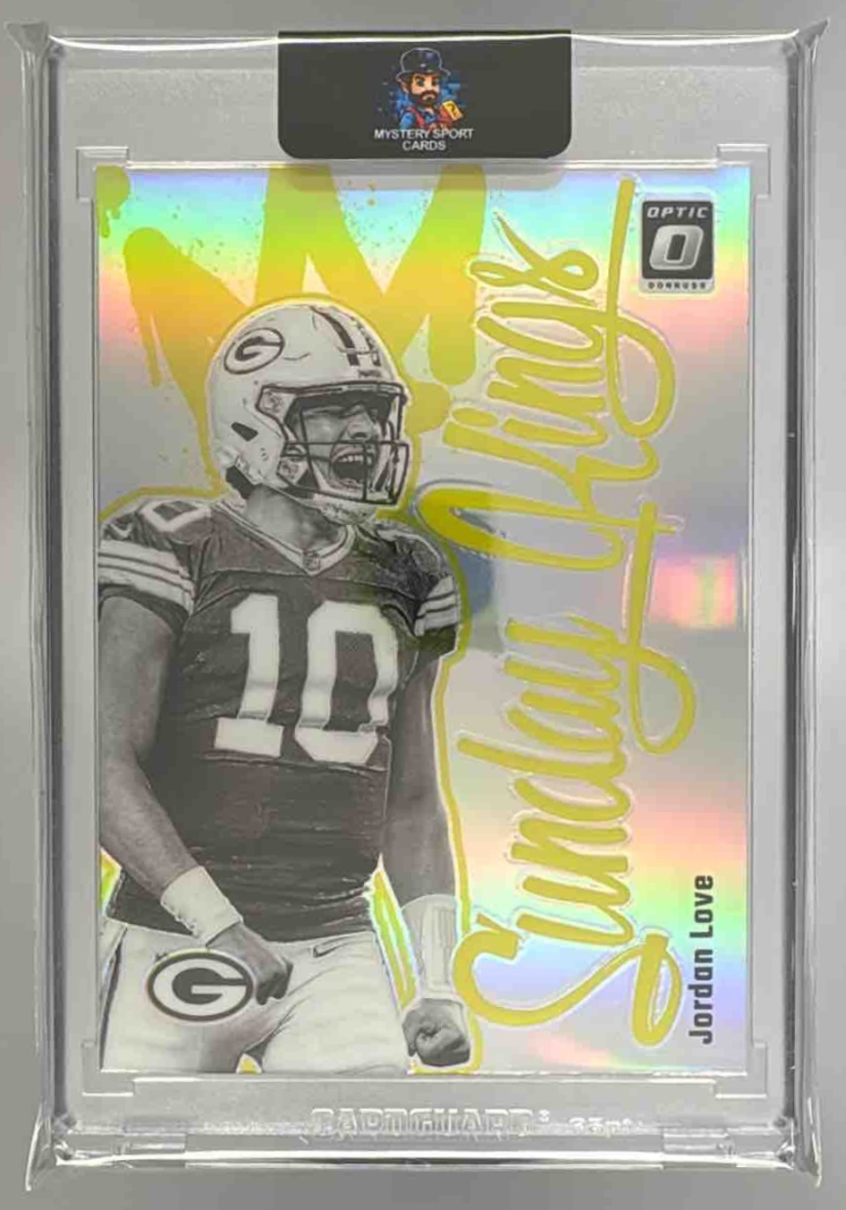 Card image for 2024 Panini Football Donruss Optic Jordan Love Sunday Kings #9 Green Bay Packers