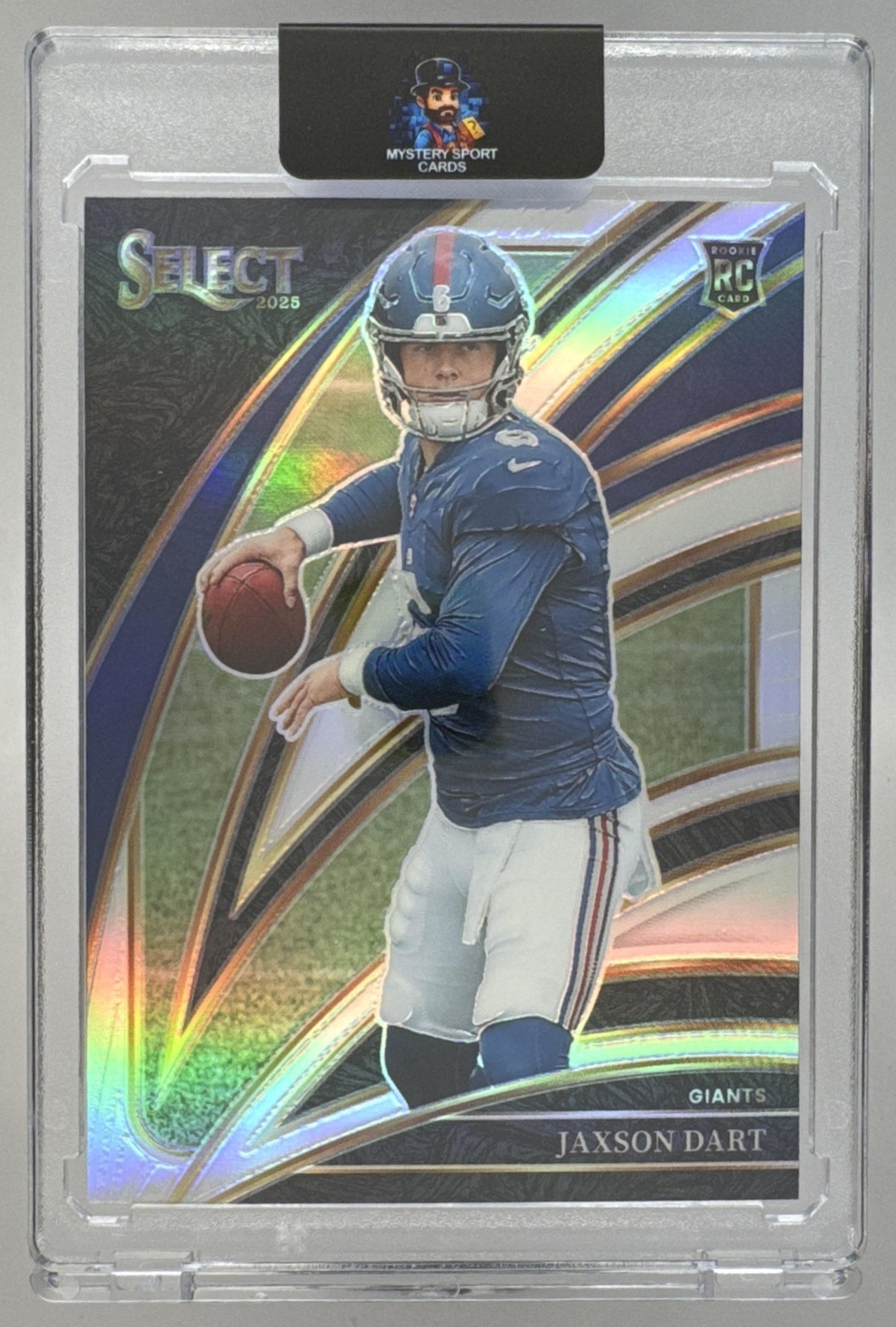 Card image for 2025 Panini Football Select Jaxson Dart Club Level #293 RC New York Giants