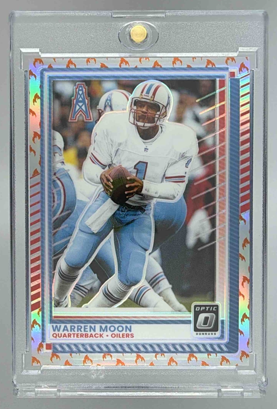 Card image for 2025 Panini Football Donruss Optic Warren Moon #132 Houston Oilers