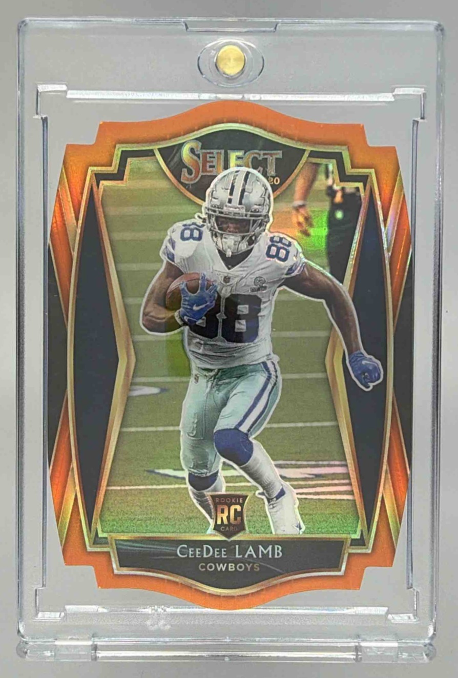 Card image for 2020 Panini Football Select CeeDee Lamb #157 RC Premier Level Dallas Cowboys
