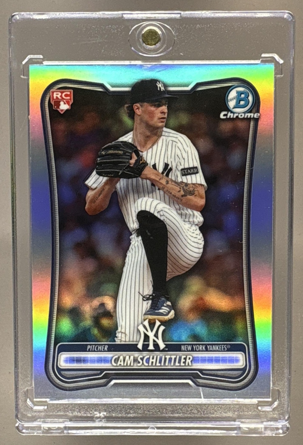 2026 BOWMAN CAM SCHLITTLER #53 CHROME ROOKIE RED RC VARIATION YANKEES