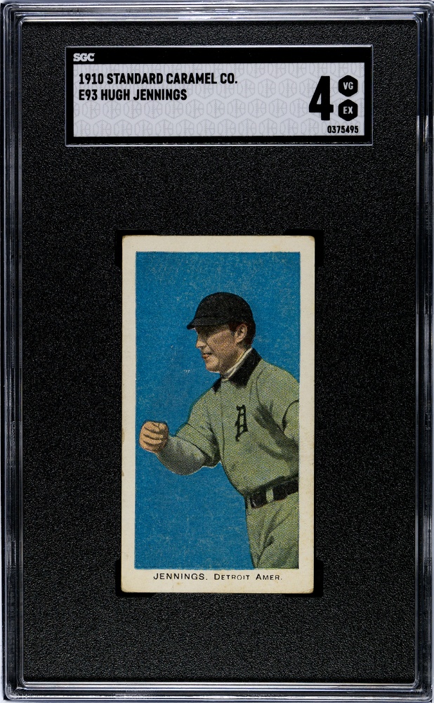 1910 Standard Caramel Hugh Jennings Tigers SGC 4