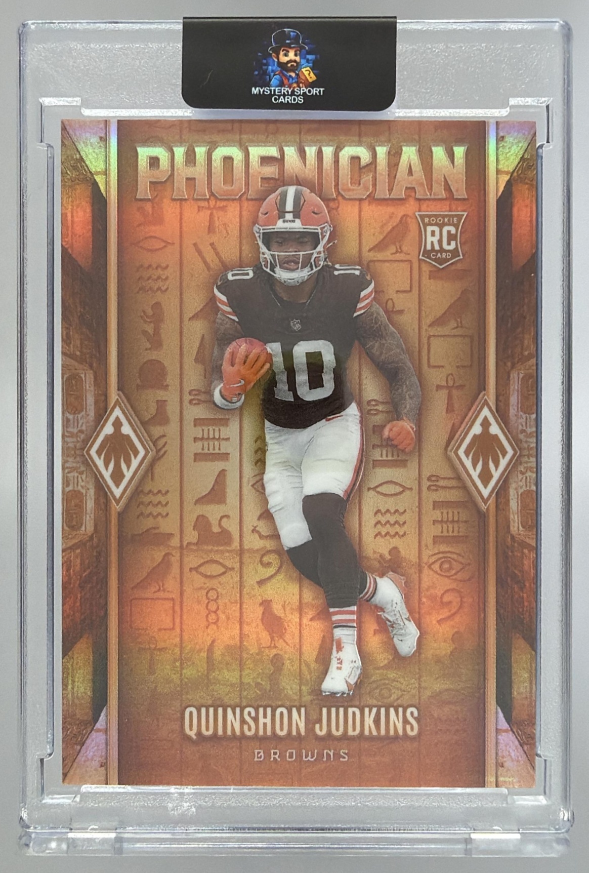 Card image for 2025 Panini Phoenix Quinshon Judkins Phoenician #10 RC SSP Browns
