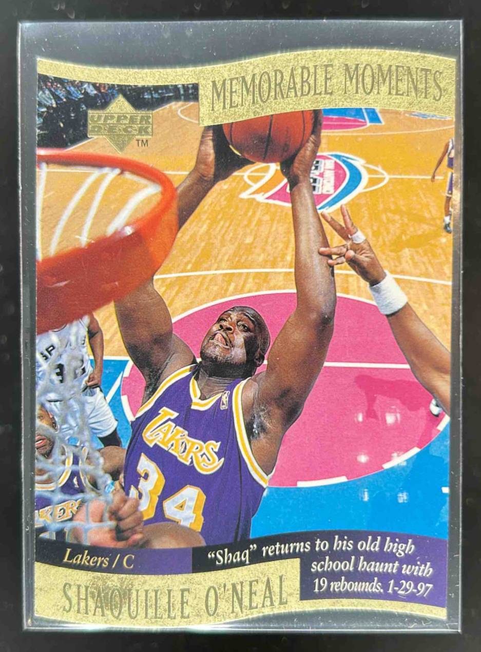 Card image for 1996-97 Upper Deck Collector's Choice Shaquille O'Neal Memorable Moments #7