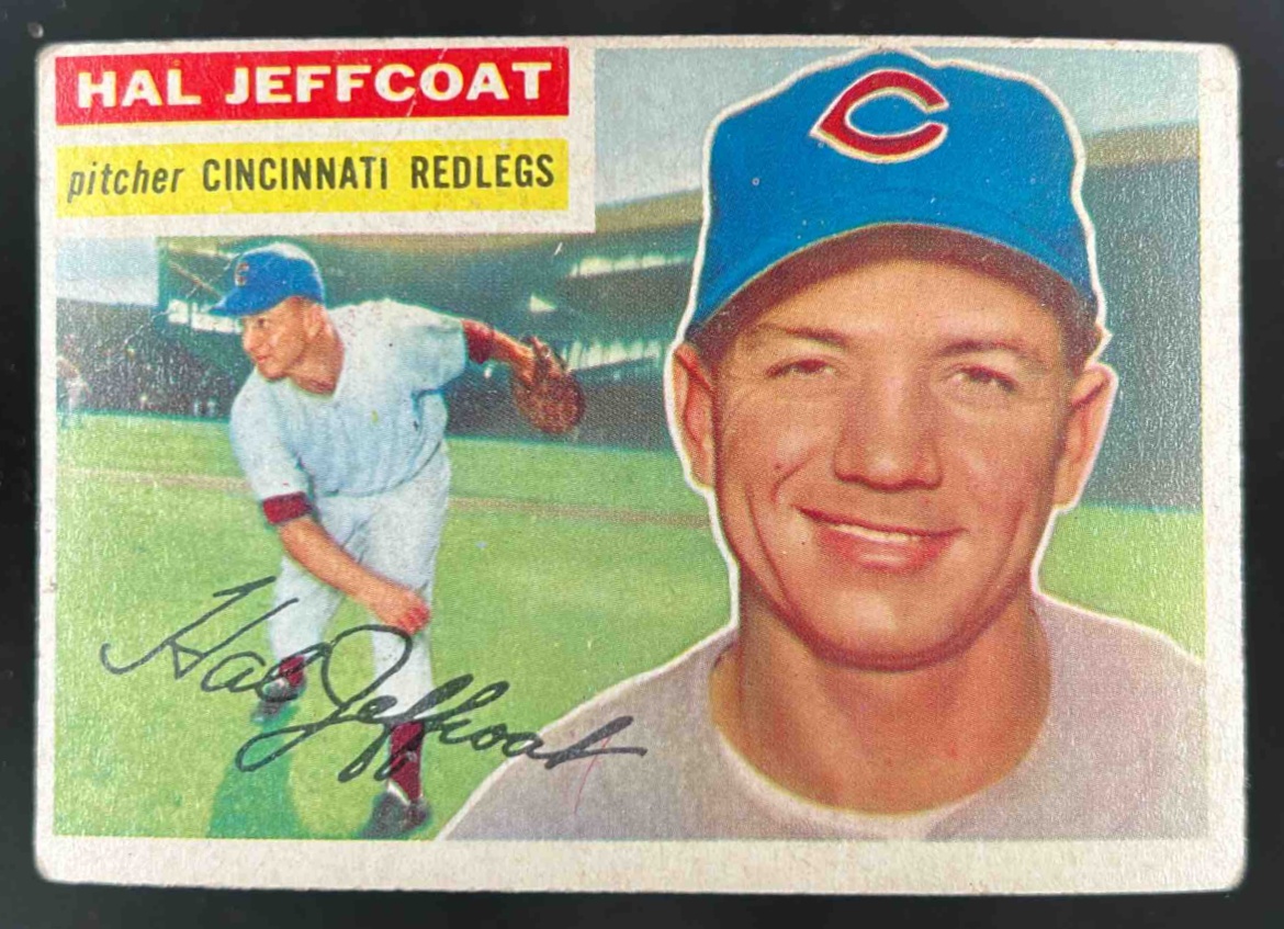 Card image for 1956 TOPPS BASEBALL HAL JEFFCOAT #289