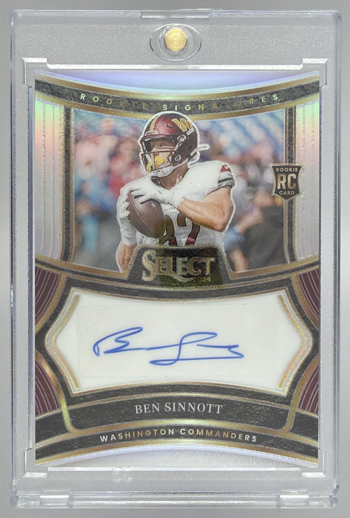 Card image for 2024 Panini Select Ben Sinnott Rookie Signatures /399 #RSP-BST RC Auto Commanders