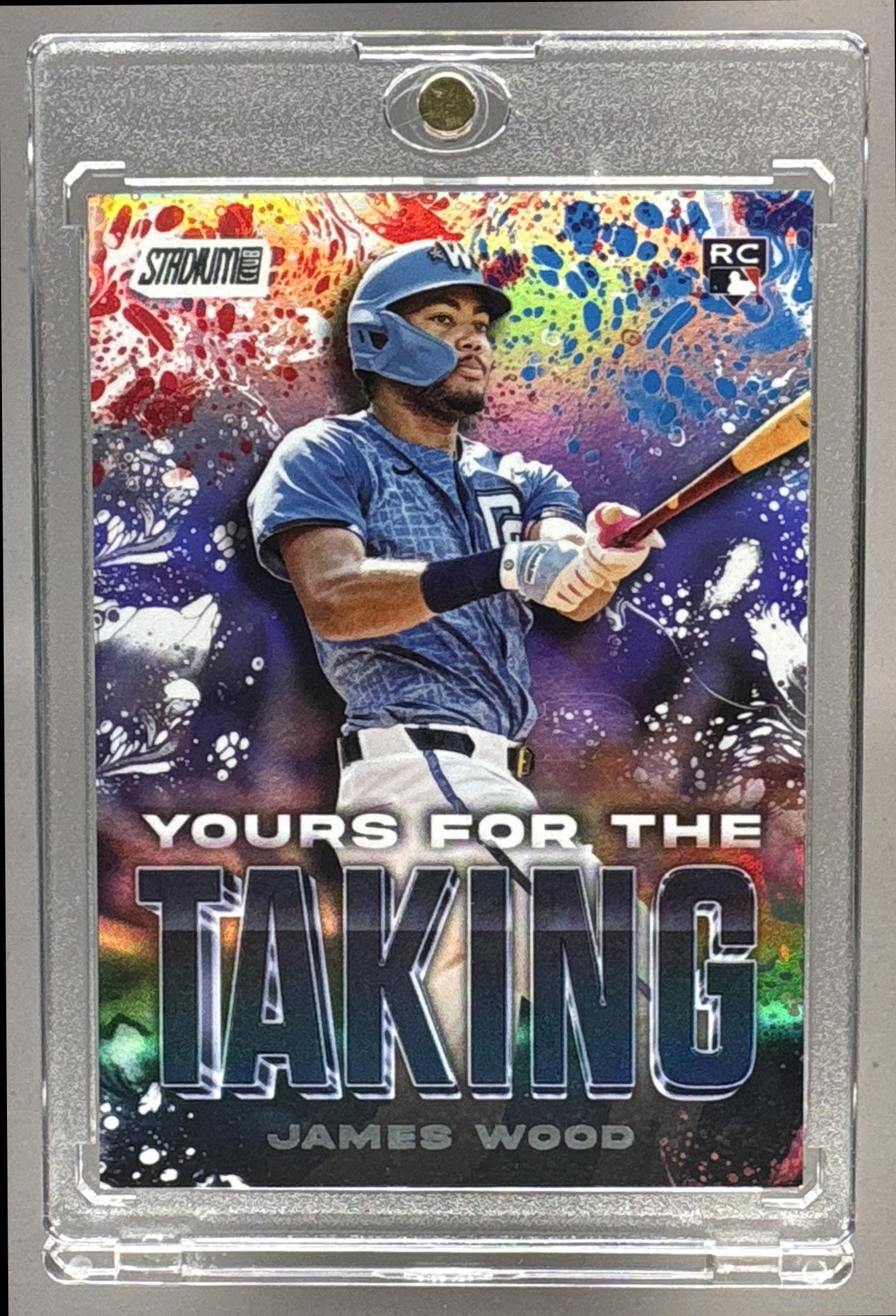 2025 TOPPS STADIUM CLUB JAMES WOOD #YK-1 YOURS FOR THE TAKING RC NATIONALS