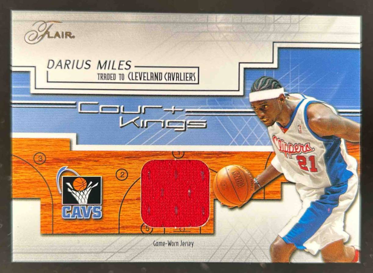 Card image for 2002-03 Fleer Flair Darius Miles Court Kings Game Used #CK-DM MEM