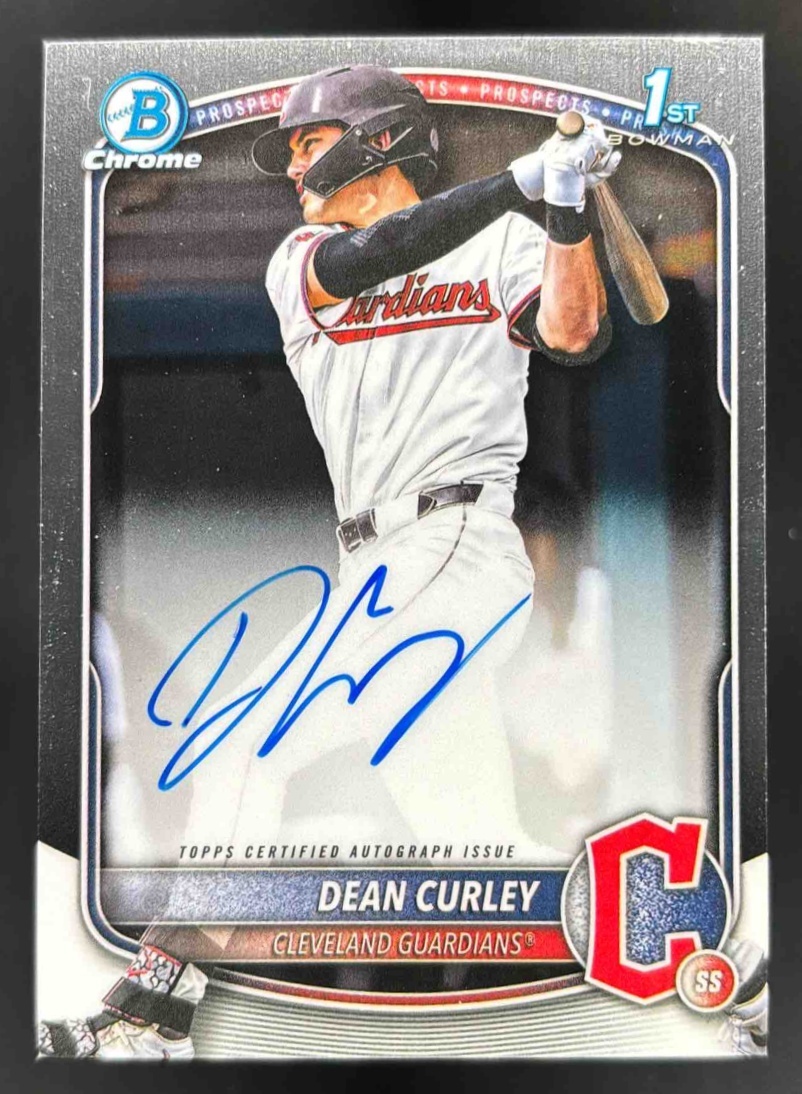 Card image for 2025 Bowman Draft Dean Curley Chrome Prospect Auto #CPA-DC Guardians