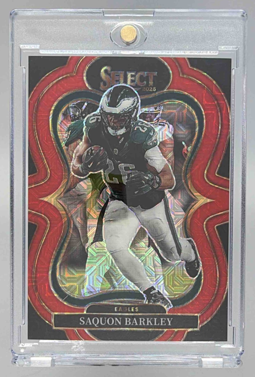 Card image for 2025 Panini Football Select Saquon Barkley Suite Level #391 Philadelphia Eagles
