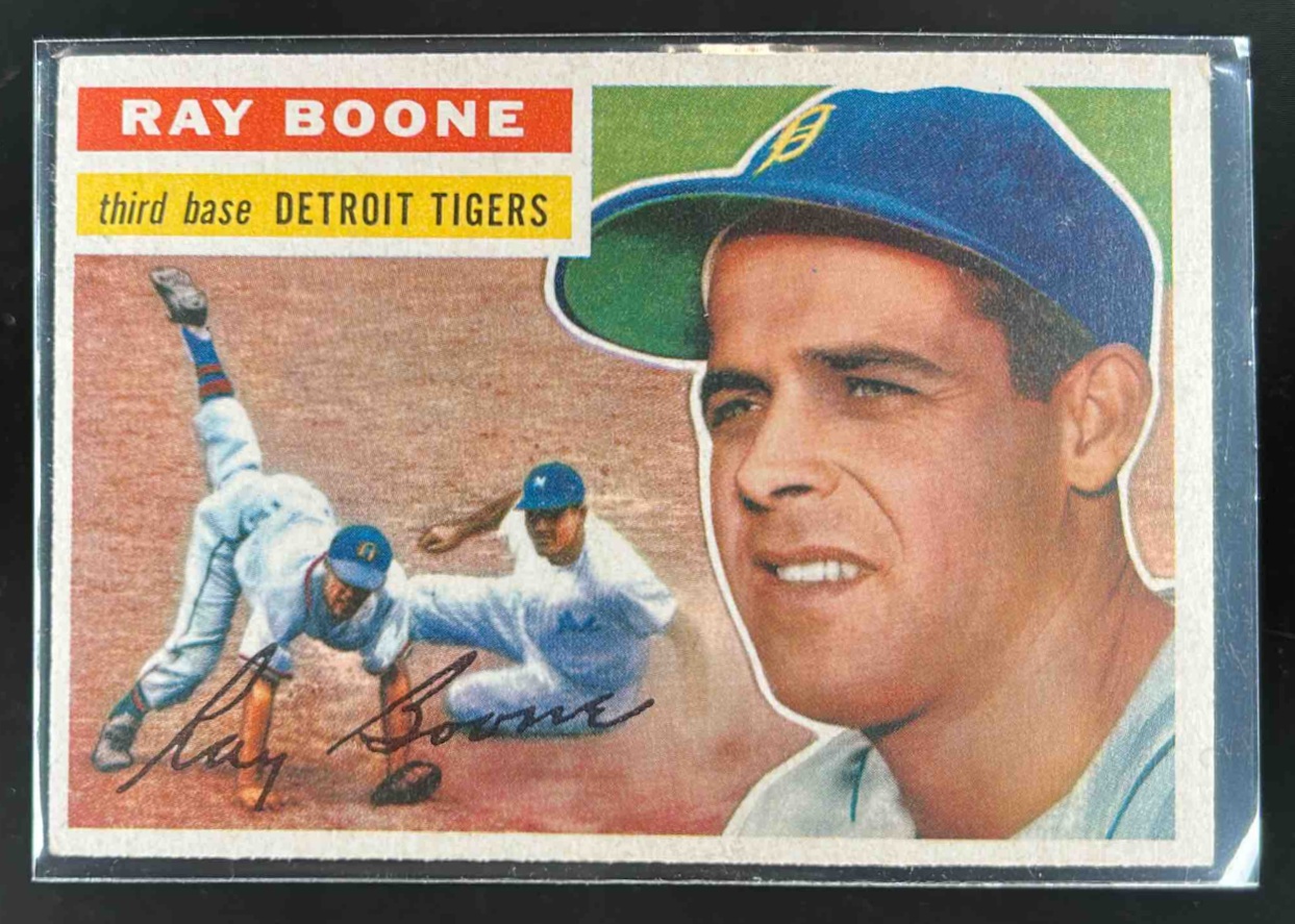 Card image for 1956 TOPPS RAY BOONE #6A DETROIT TIGERS