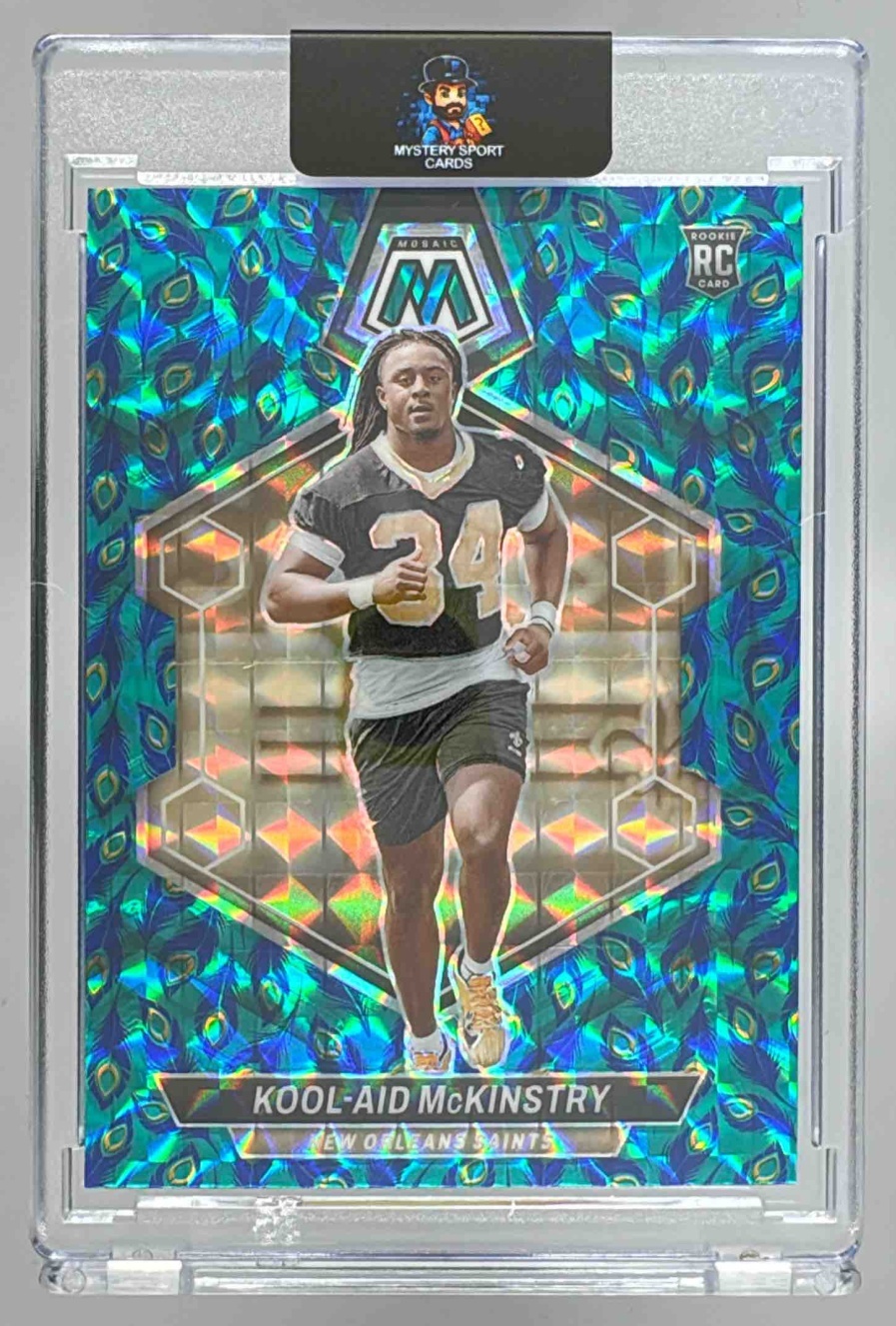 Card image for 2024 Panini Football Mosaic Kool-Aid McKinstry #341 RC New Orleans Saints