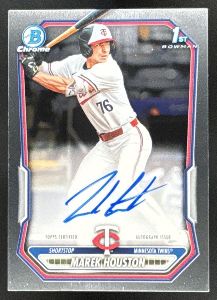 Card image for Marek Houston 2026 Bowman Chrome Prospect Auto Minnesota Twins