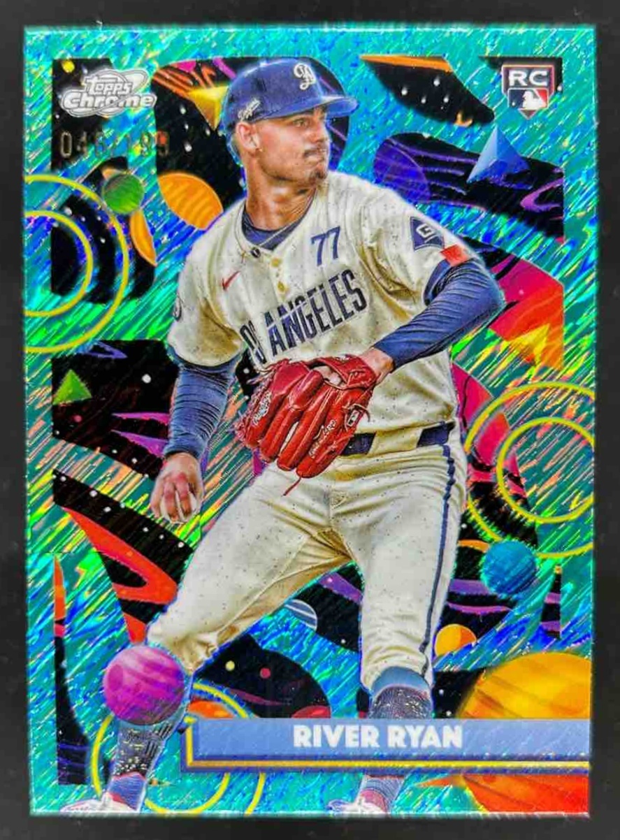 Card image for River Ryan 2025 Topps Cosmic Chrome Aqua Equinox Refractor /199