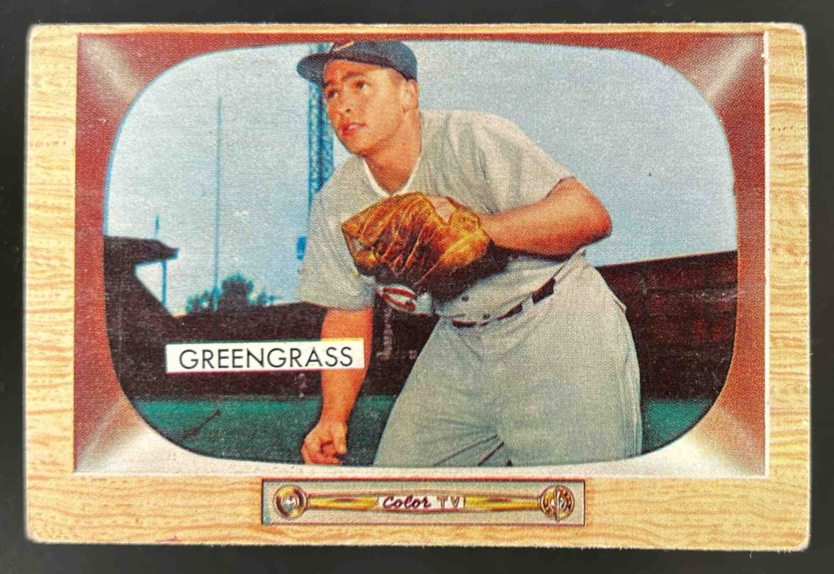 Card image for 1955 BOWMAN BASEBALL JIM GREENGRASS #49